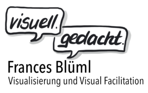 Logo von Visuell gedacht Frances Blueml Kooperation Kooperationen